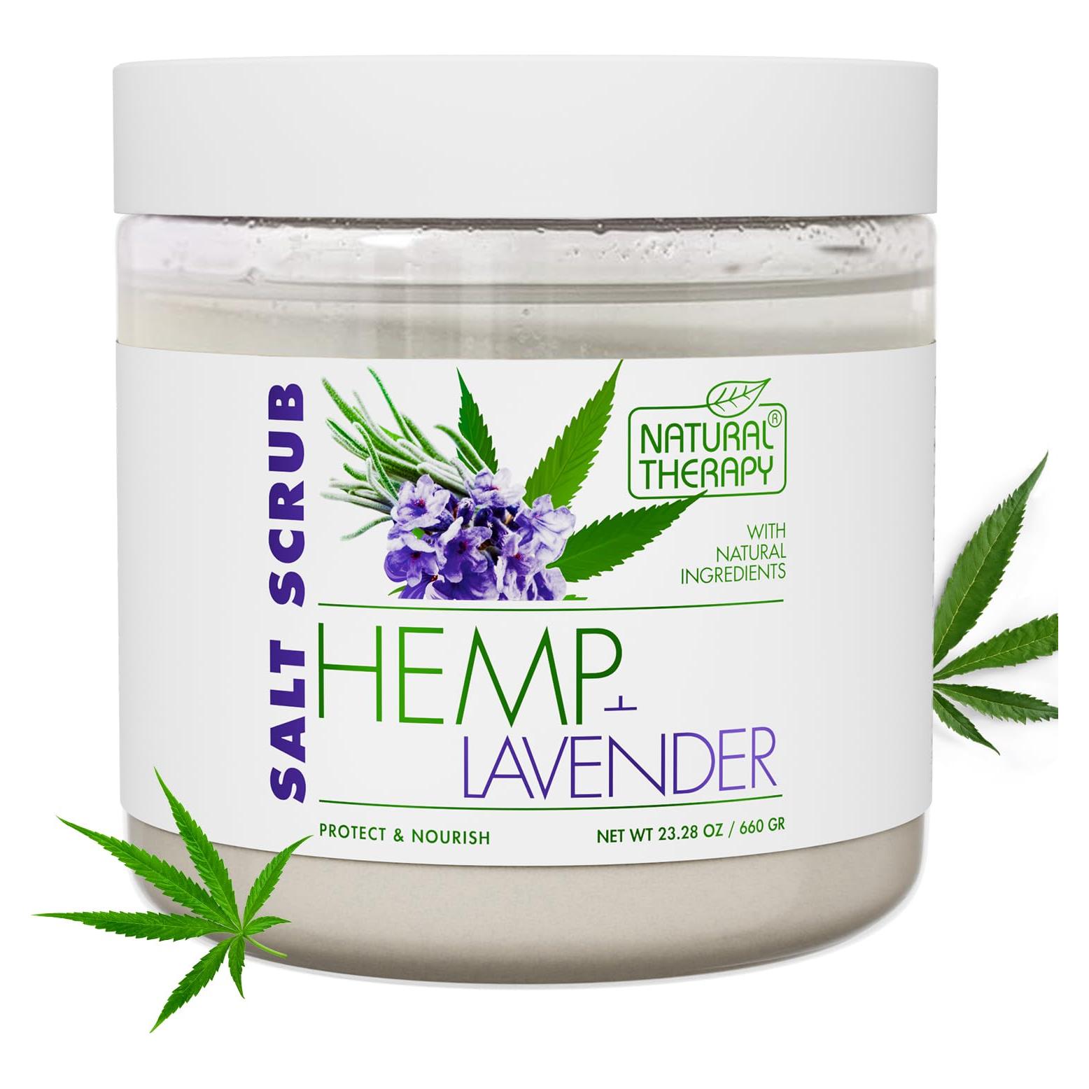 Exfoliante Corporal de Sal de Cañamo y Lavanda 660g