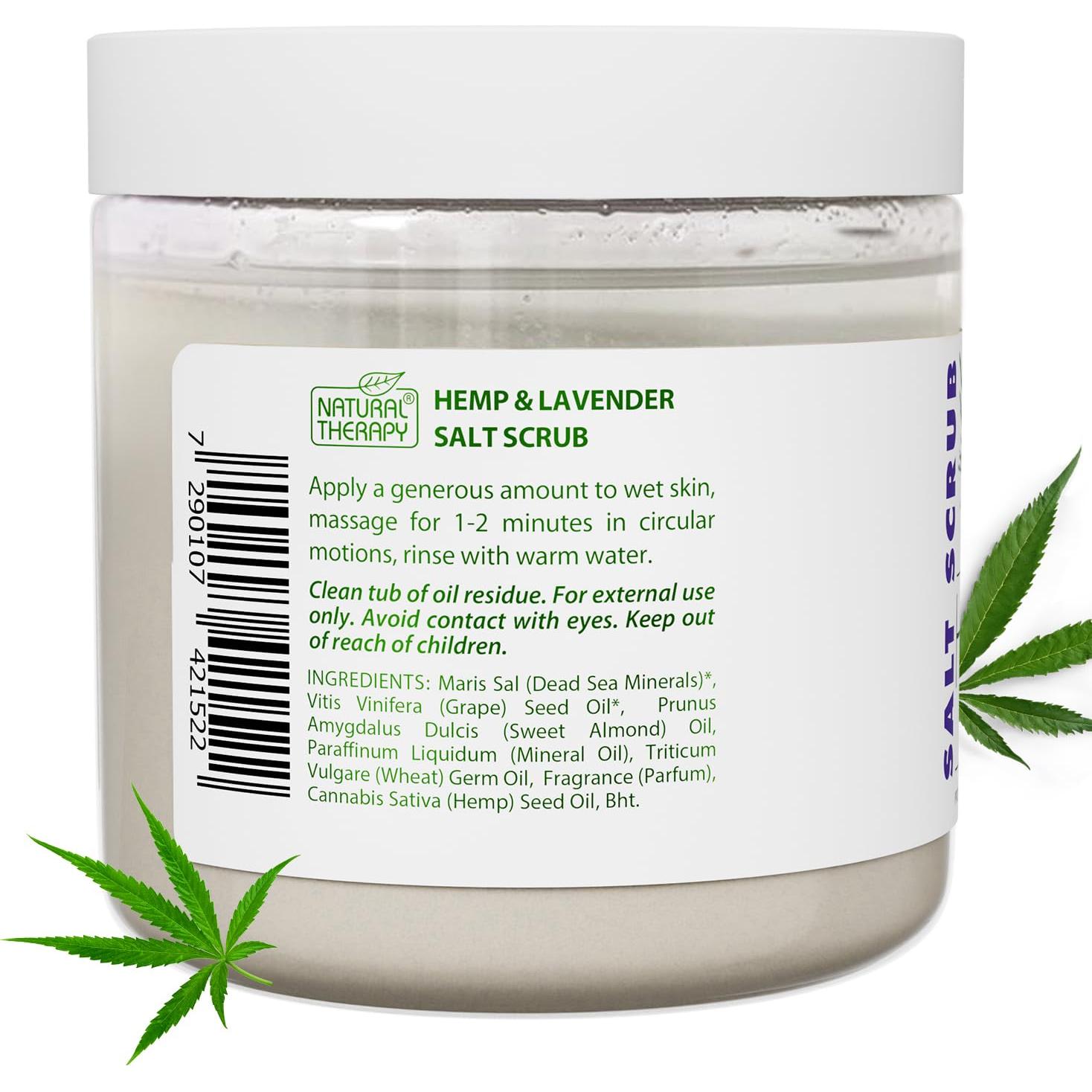 Exfoliante Corporal de Sal de Cañamo y Lavanda 660g