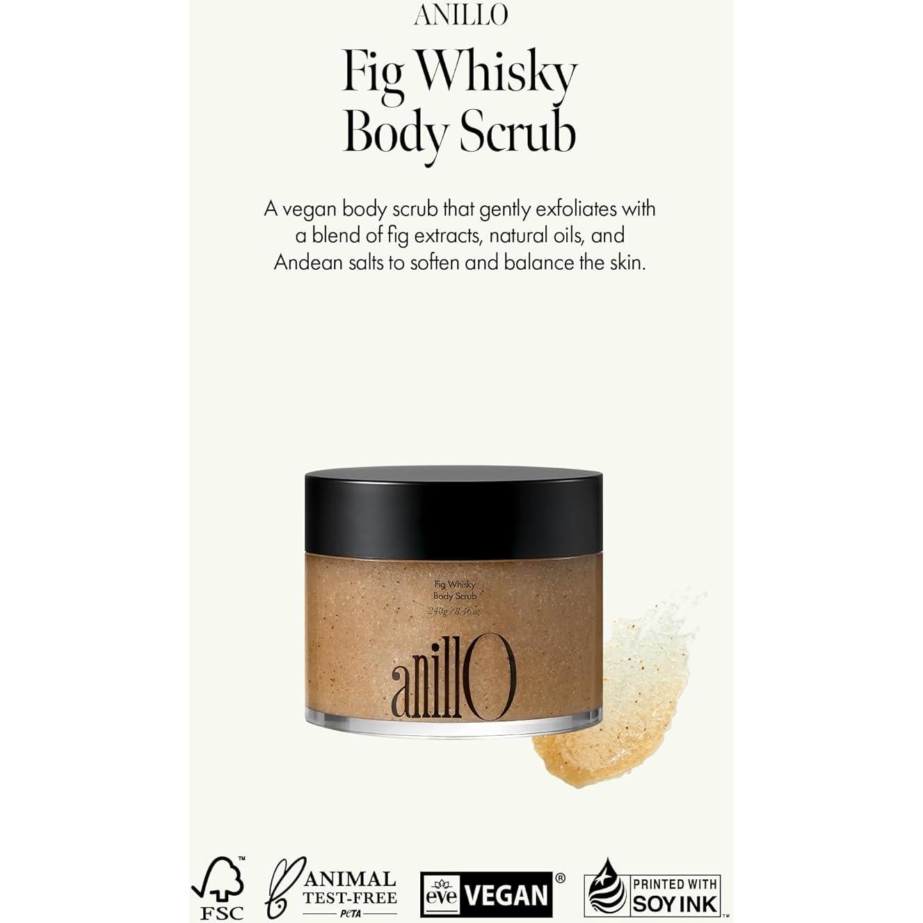 Exfoliante Corporal Vegano Higo Whisky 240 g - Suaviza y Nutre