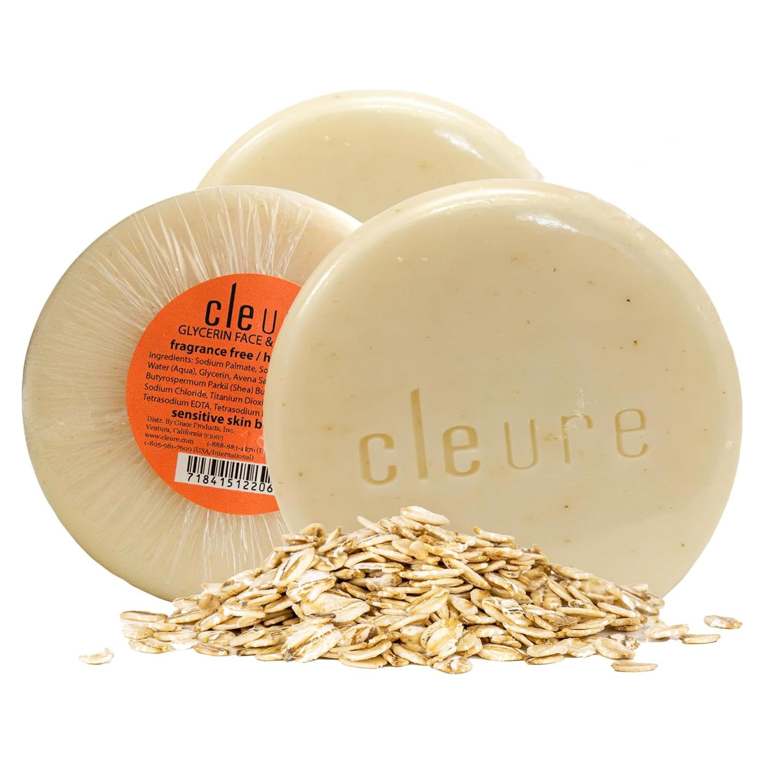 Barra de Jabón Cleure para Cara y Cuerpo - 3 Piezas 85g