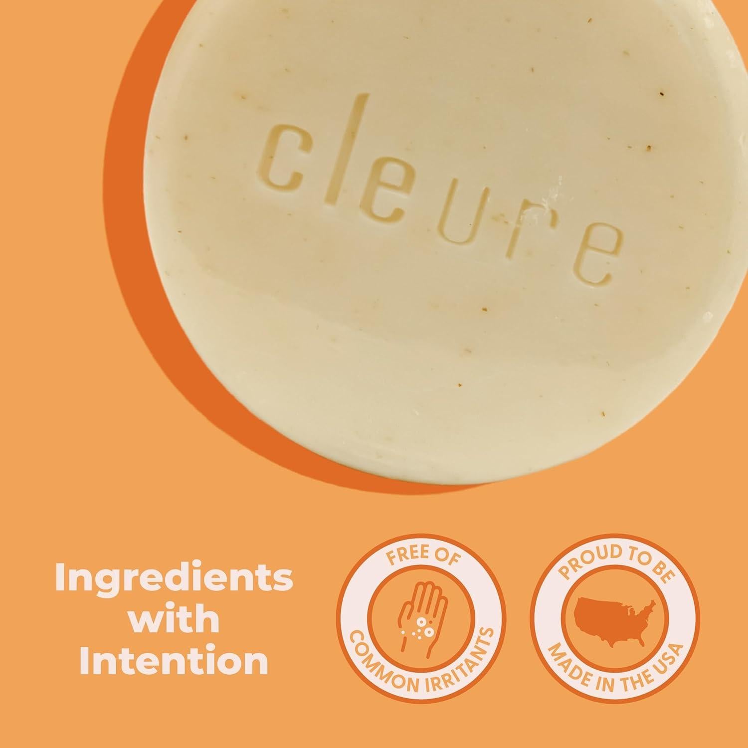 Barra de Jabón Cleure para Cara y Cuerpo - 3 Piezas 85g