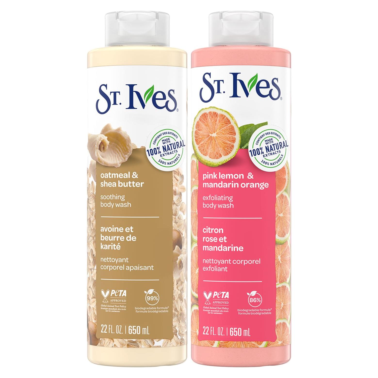 Gel de Ducha St. Ives 2-Pack Avena y Manteca de Karité 650ml