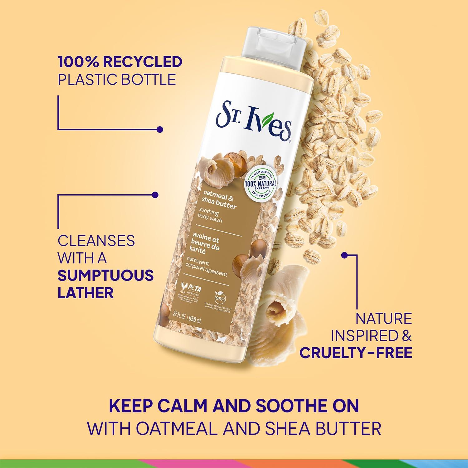 Gel de Ducha St. Ives 2-Pack Avena y Manteca de Karité 650ml