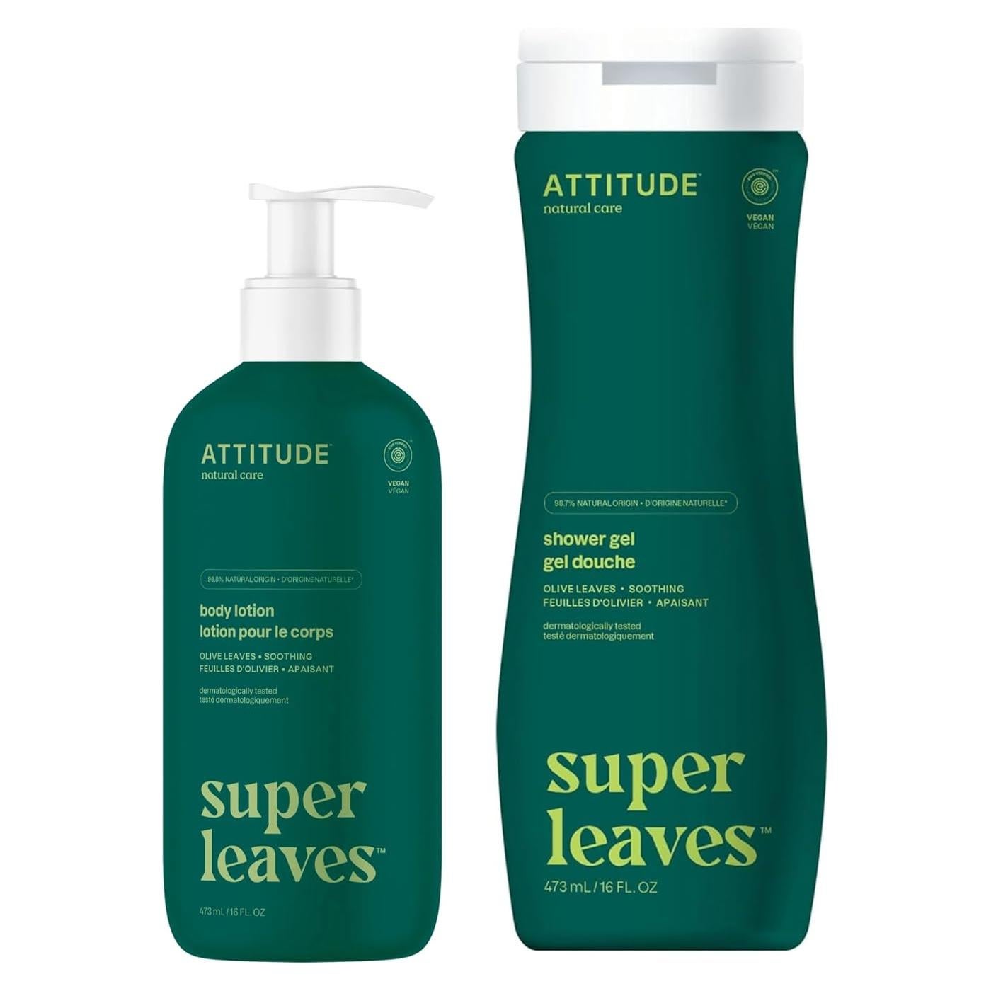 Paquete Gel de Ducha y Loción Corporal ATTITUDE 473 ml