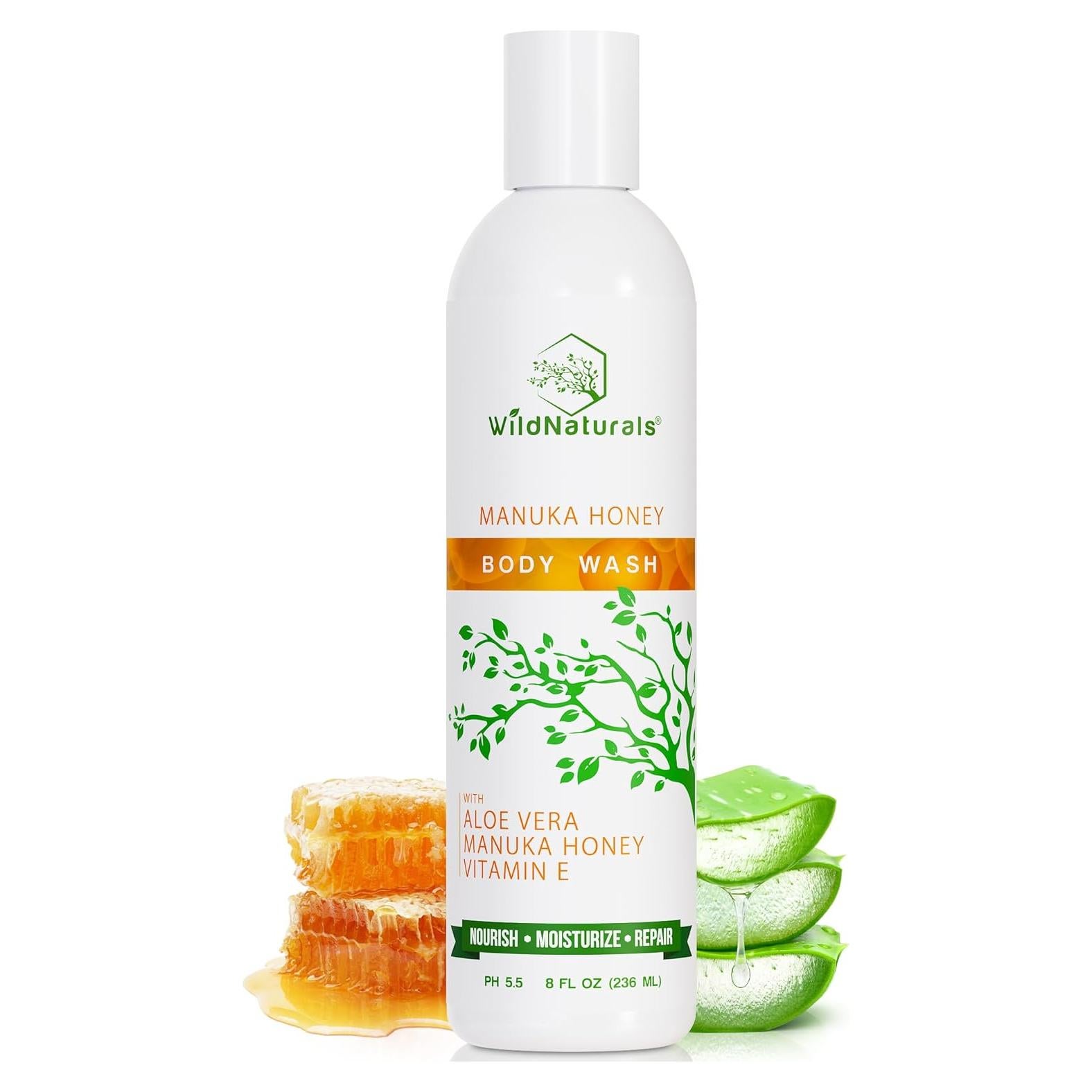 Jabón Corporal Orgánico Wild Naturals 236.6 ml Miel de Manuka