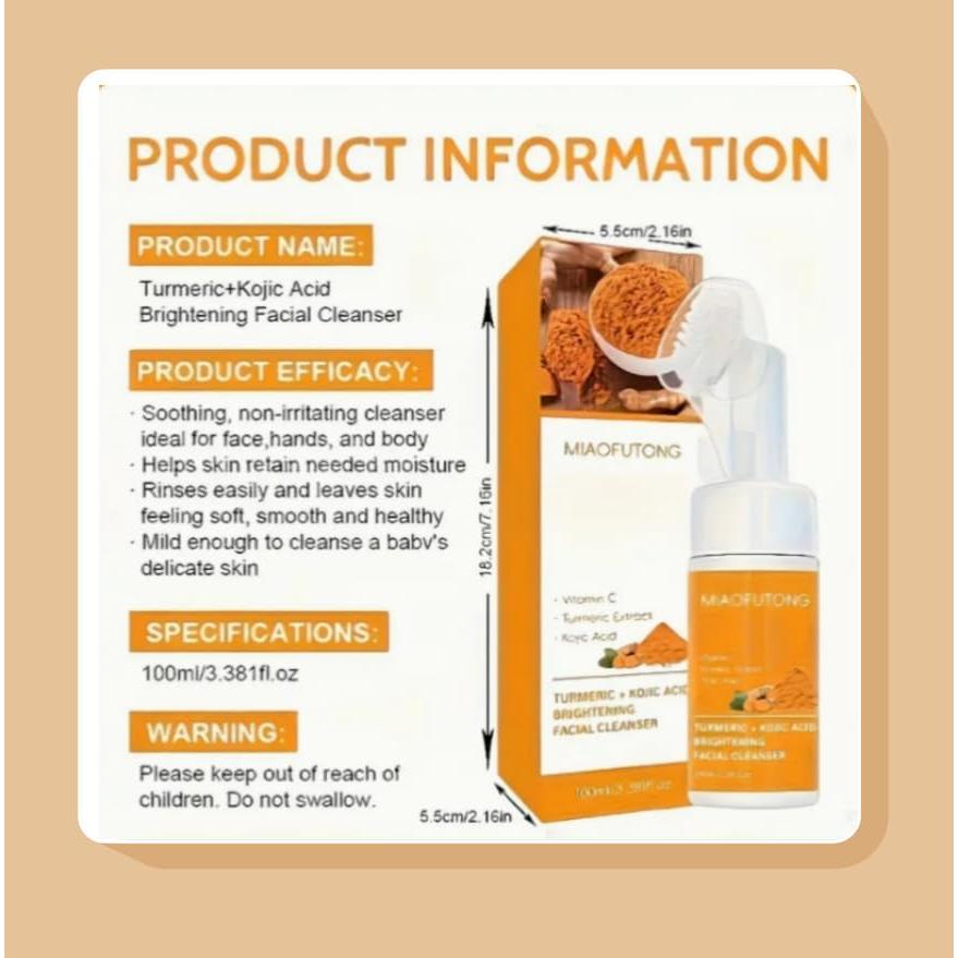 Limpiador Facial y Corporal de Cúrcuma GALHJCZ 93g