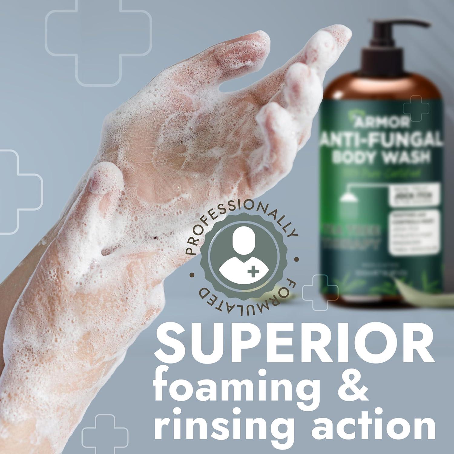 Jabón Corporal Antifúngico Terramed 500 ml con Esponja