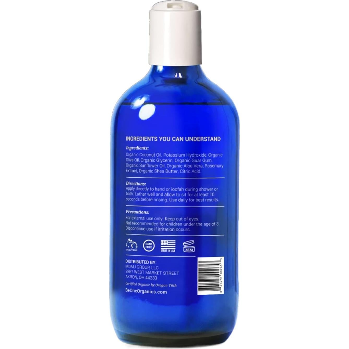 Jabón Corporal Orgánico Be-One Sin Fragancia 226g - Piel Sensible