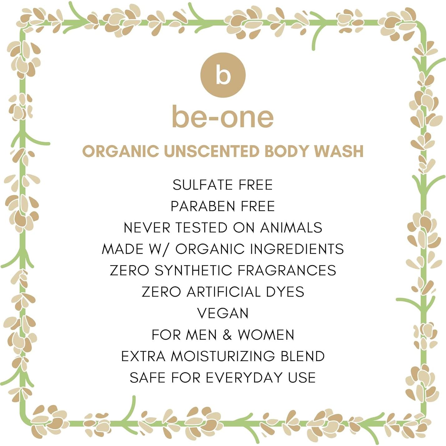 Jabón Corporal Orgánico Be-One Sin Fragancia 226g - Piel Sensible