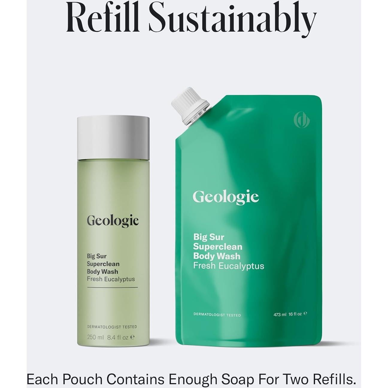 Gel de Ducha Geologie Big Sur Fresco Eucalipto 250 ml