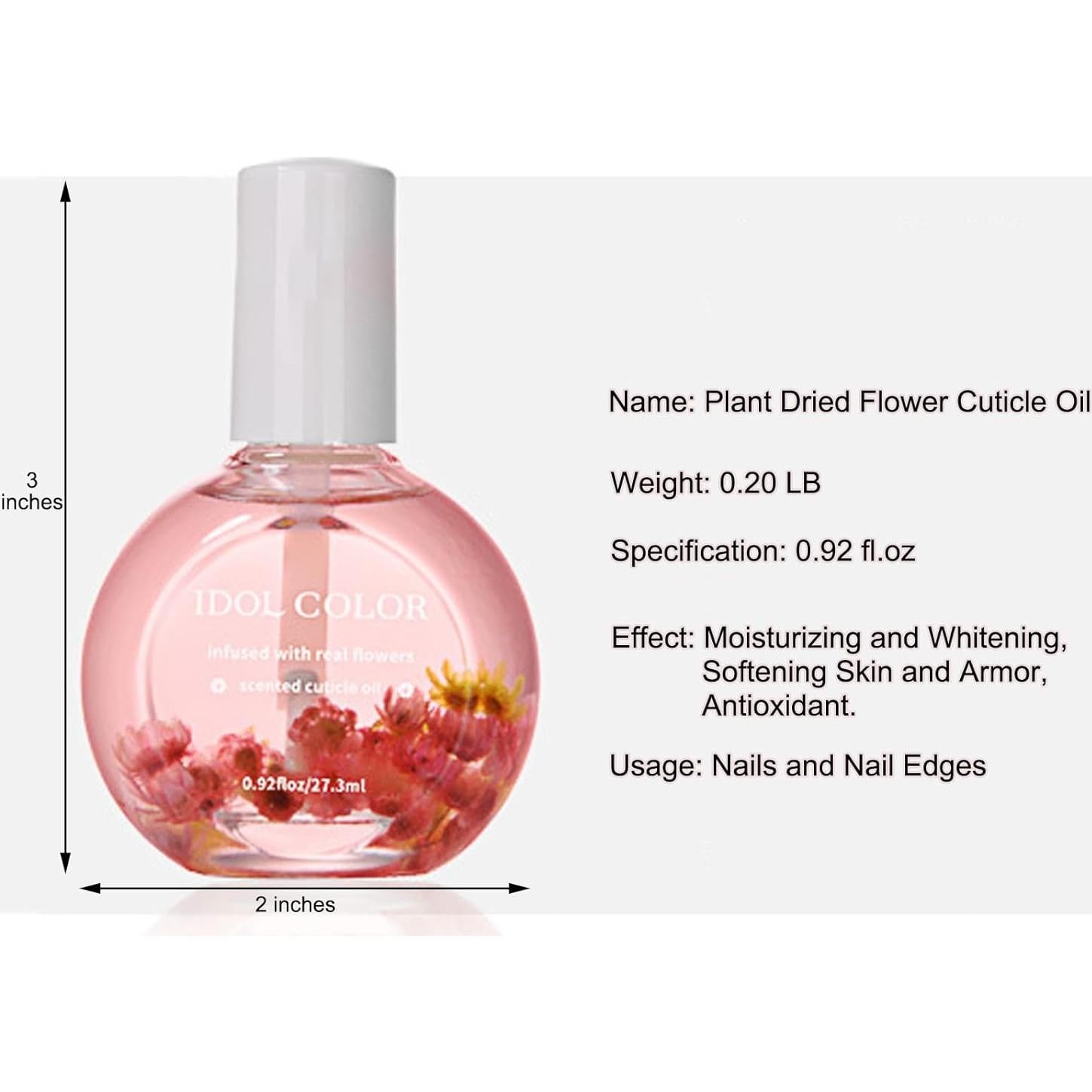 Aceite de Cutícula Aromático Floral 27.3 ml - Manzana
