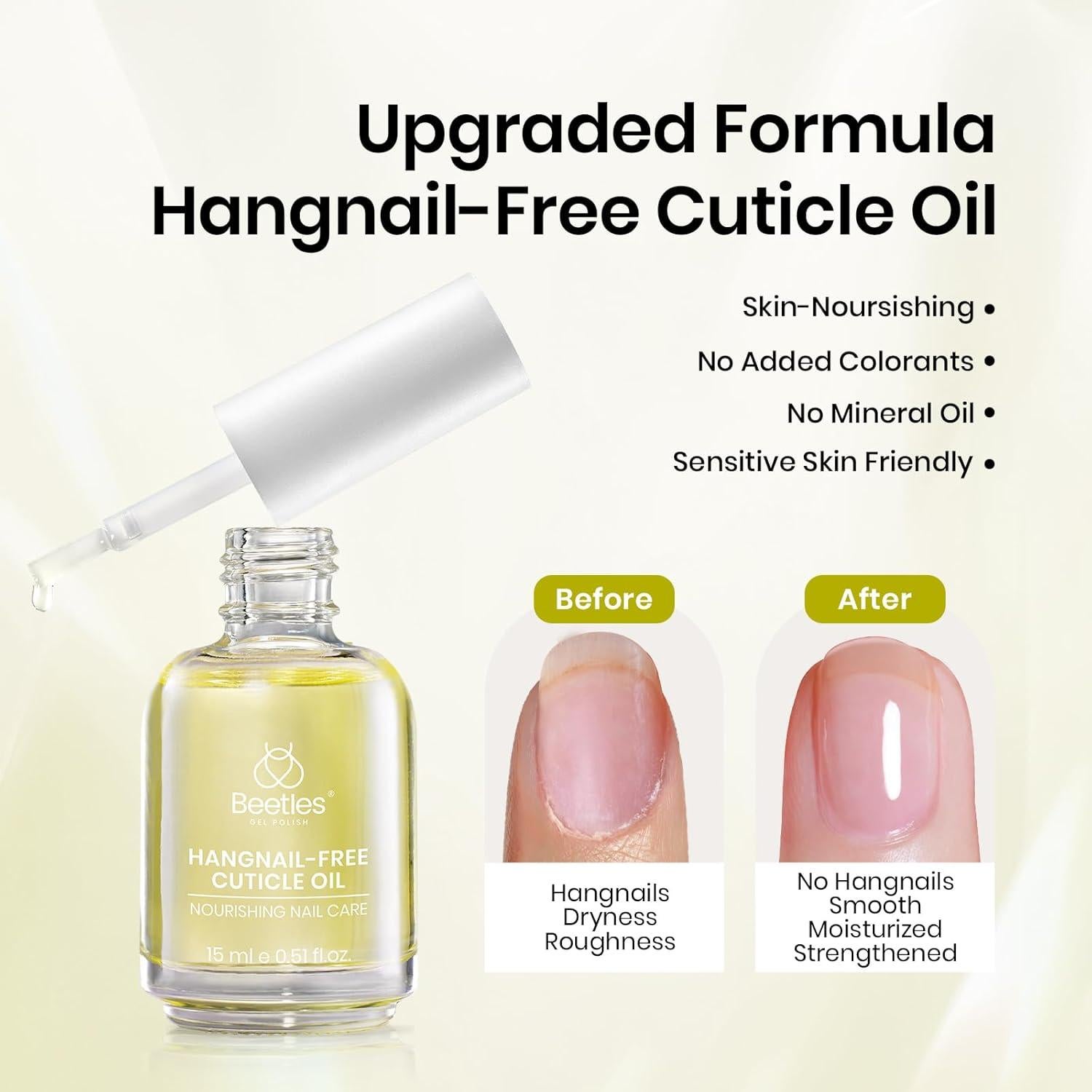 Kit de Gel Base y Top Coat Beetles 3Pcs 15ml Cuidado Uñas