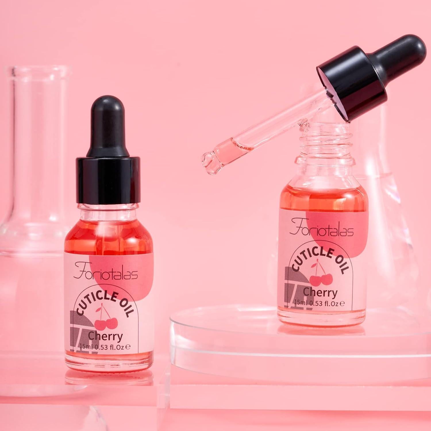 Aceite para Cutículas Foriotalas 15ml Jojoba Cereza Hidratante