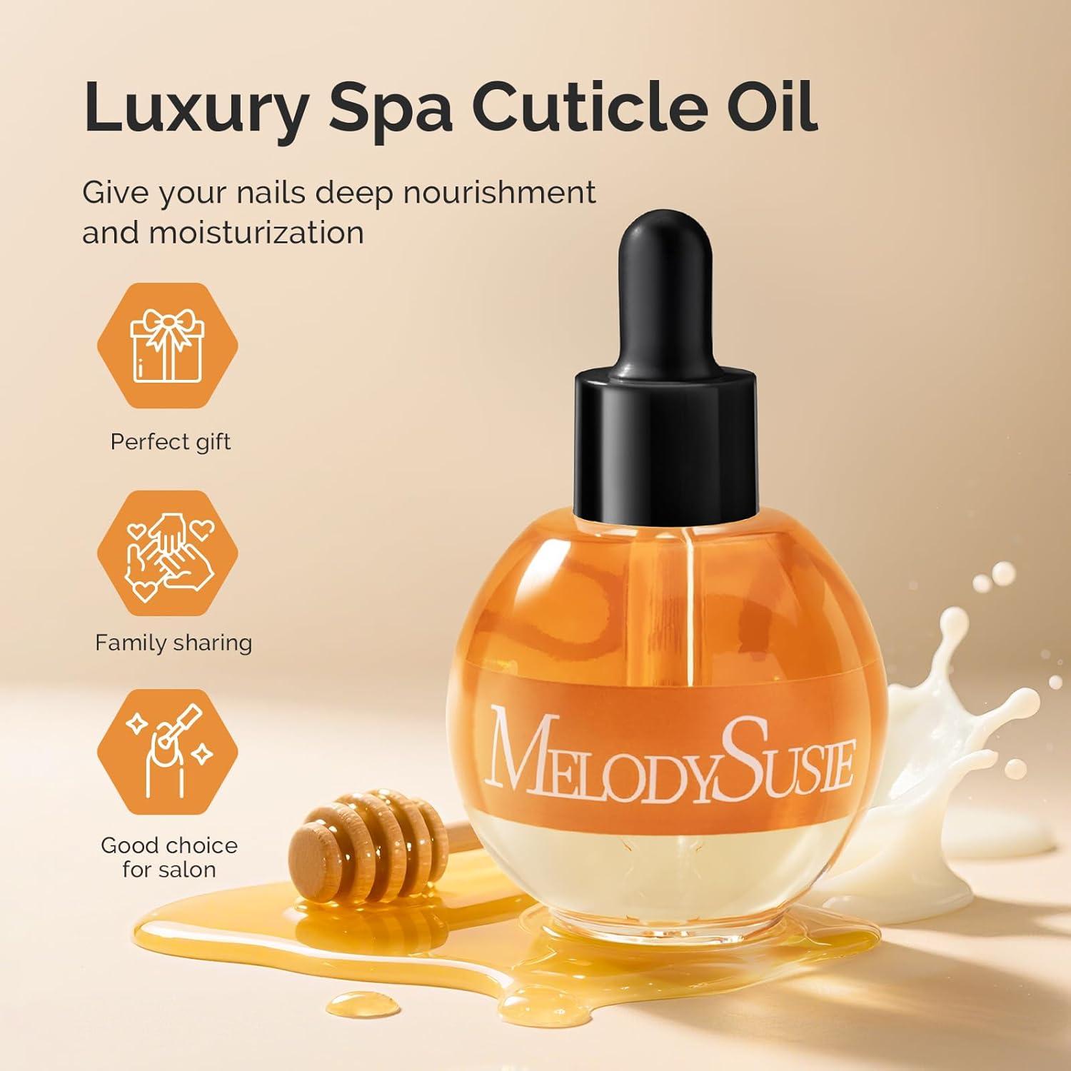 Taladro de Uñas Portátil MelodySusie PC100G Oro Rosa con Aceite