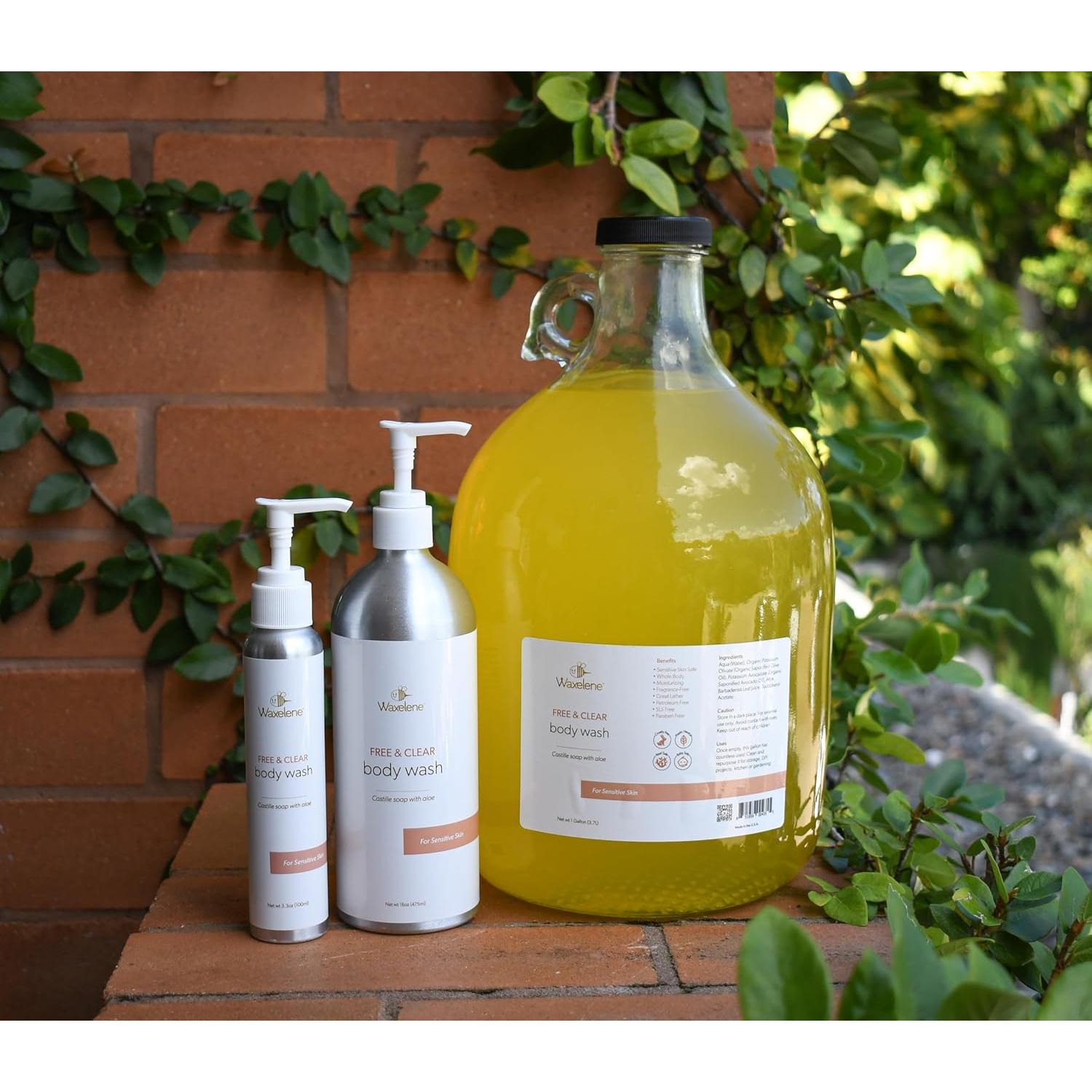 Jabón Corporal Waxelene 3.8L - Libre de Fragancias, Piel Sensible