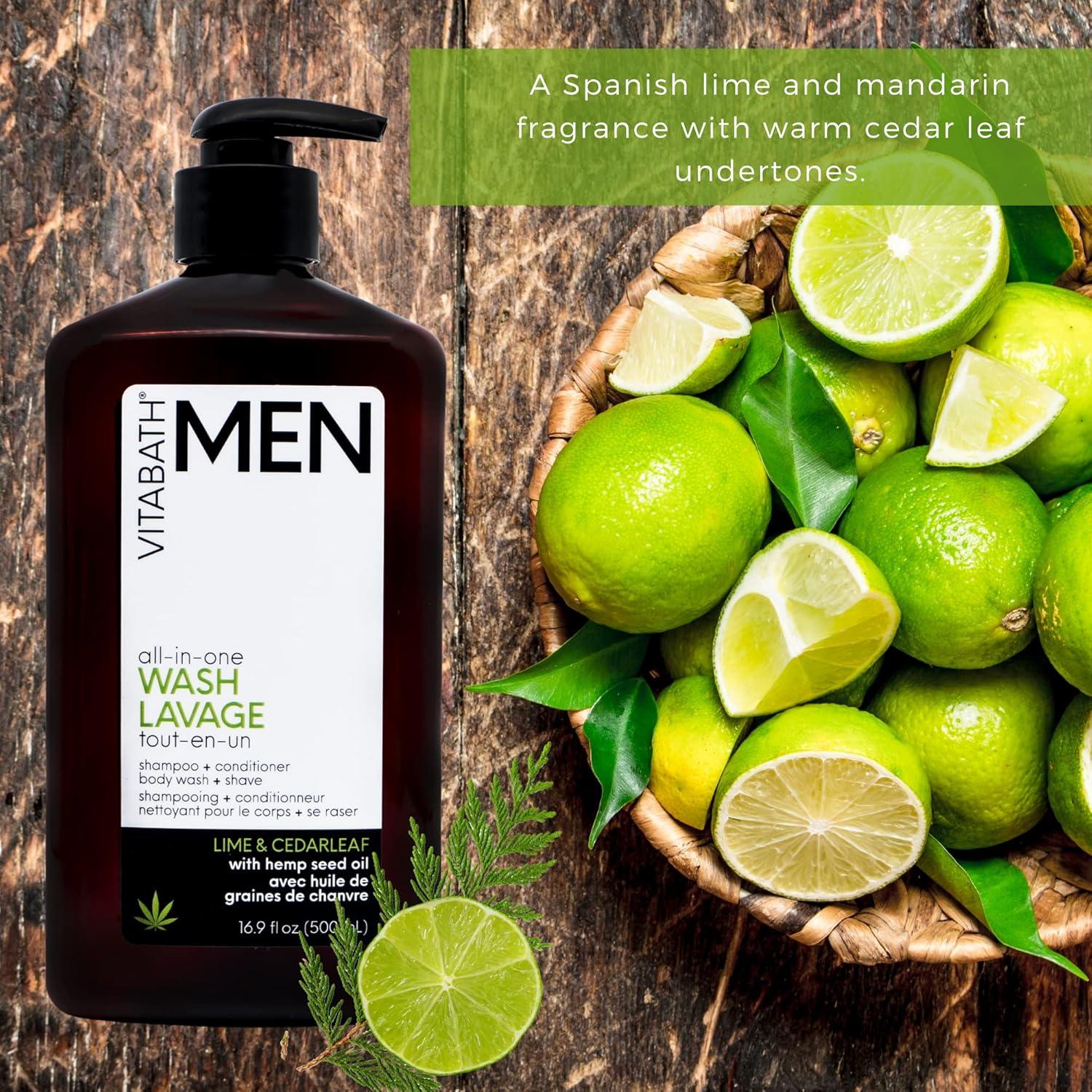 Gel de Ducha Hidratante Vitabath Hombre 500 ml Lima y Cedro
