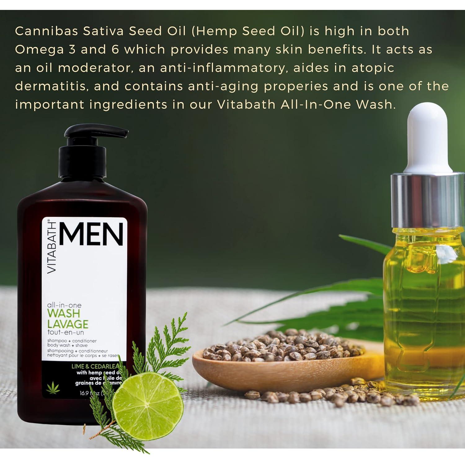 Gel de Ducha Hidratante Vitabath Hombre 500 ml Lima y Cedro