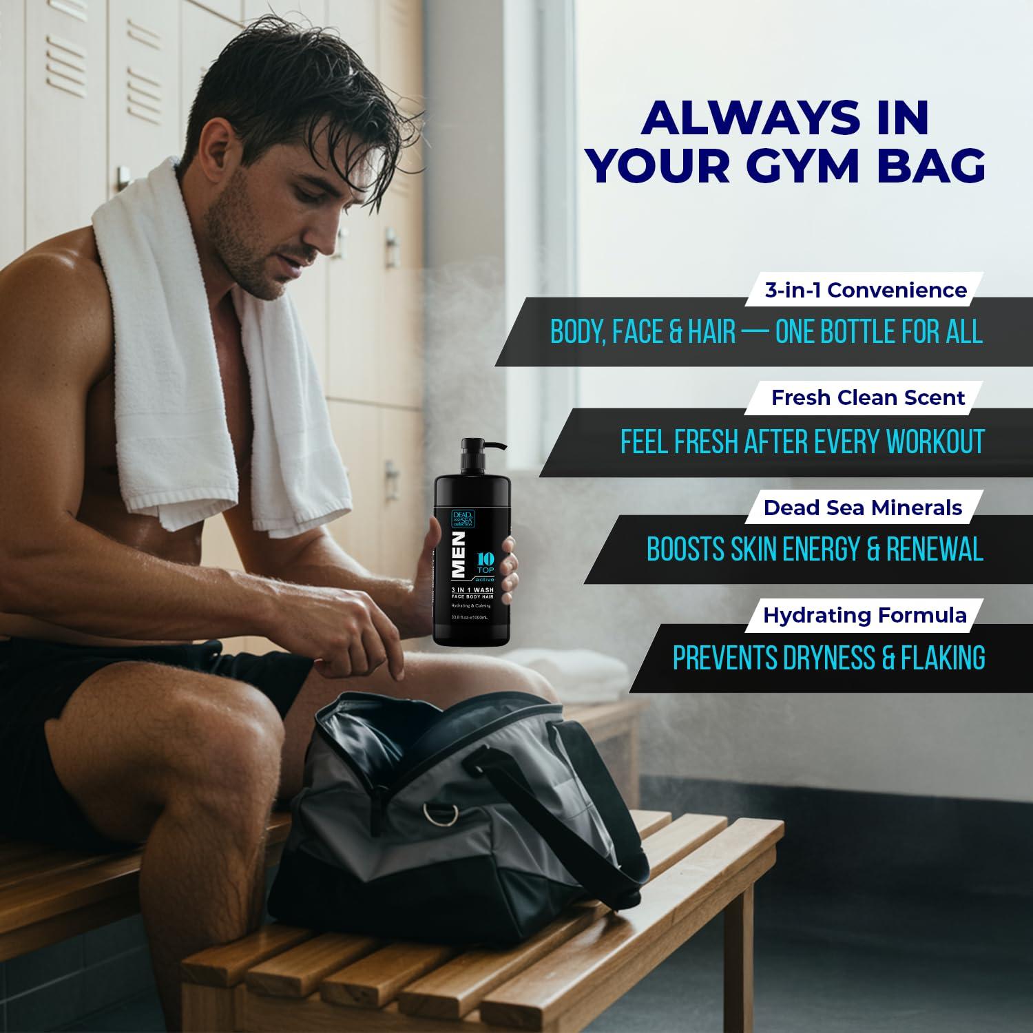 Gel de Ducha 3 en 1 Mar Muerto Crystalline 2 L Sándalo Hombre