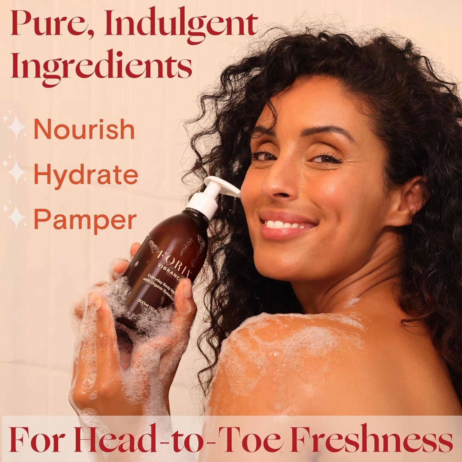 Jabón Corporal Diario Foria - Orgánico 296 ml para Piel Sensible