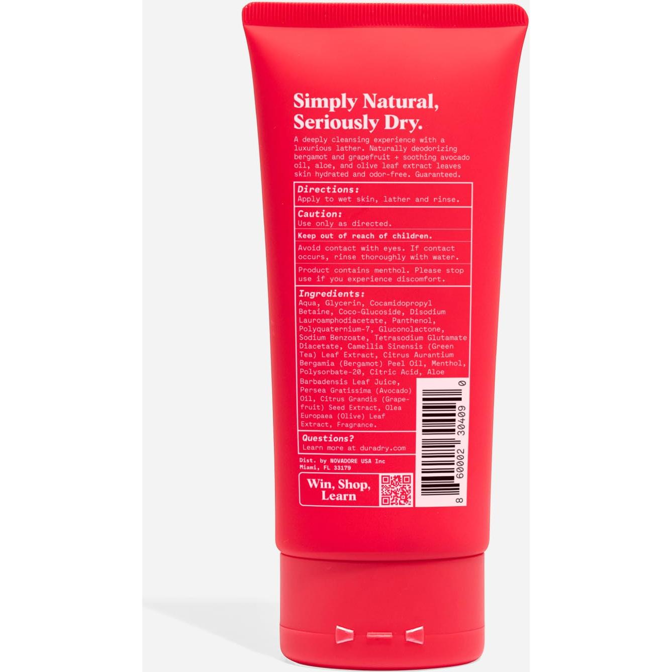 Jabón Corporal Desodorante Duradry 74.8 ml - Hidratante Natural