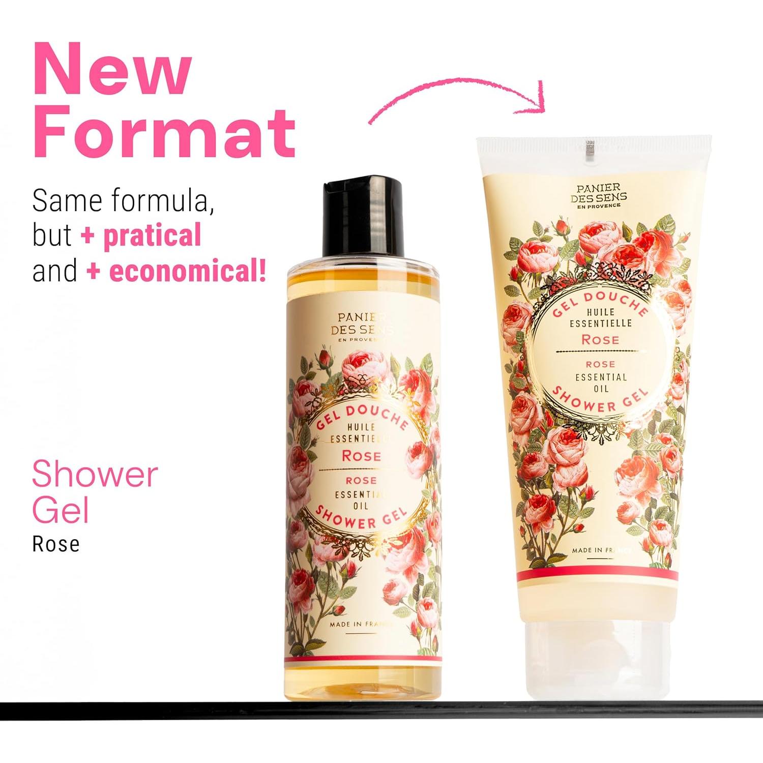 Gel de Ducha Natural Panier des Sens 250 ml Rosa