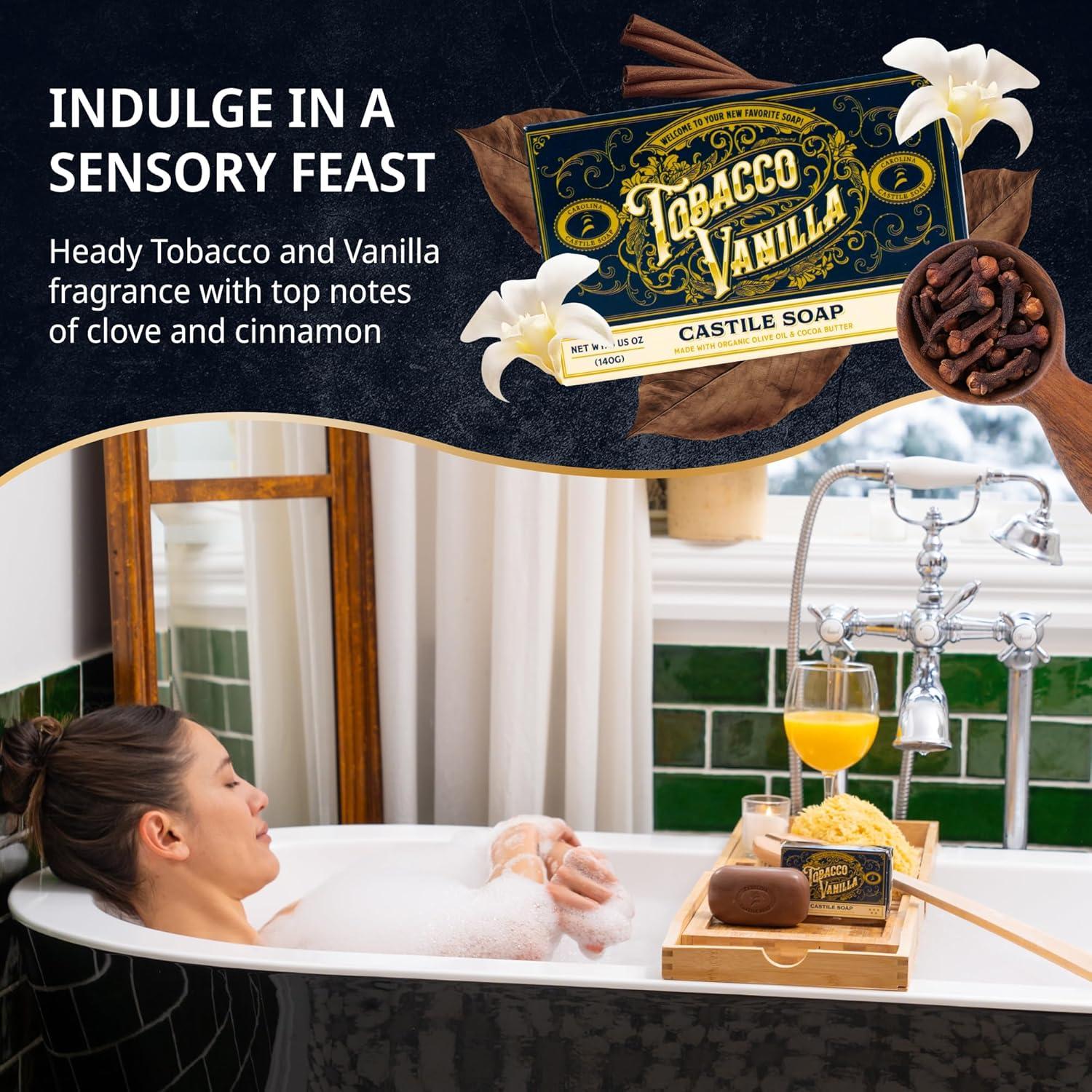 Jabón Líquido de Castilla Vegano para Hombres - Tabaco Vainilla