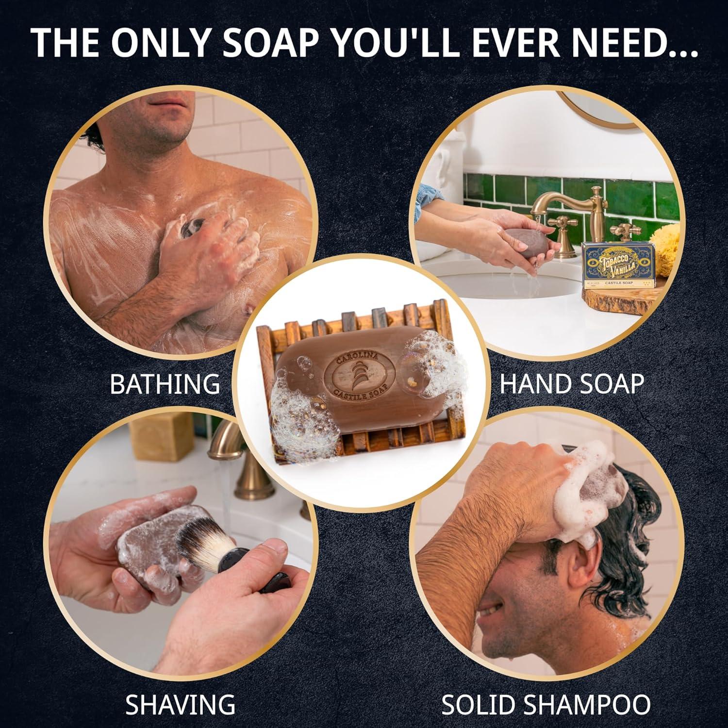 Jabón Líquido de Castilla Vegano para Hombres - Tabaco Vainilla