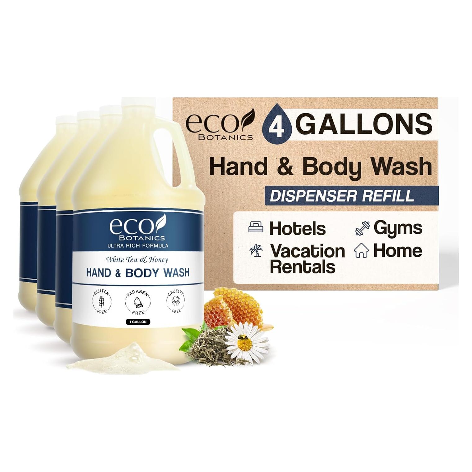 Jabón Natural Eco Botanics 4 Galones con Miel y Té Blanco