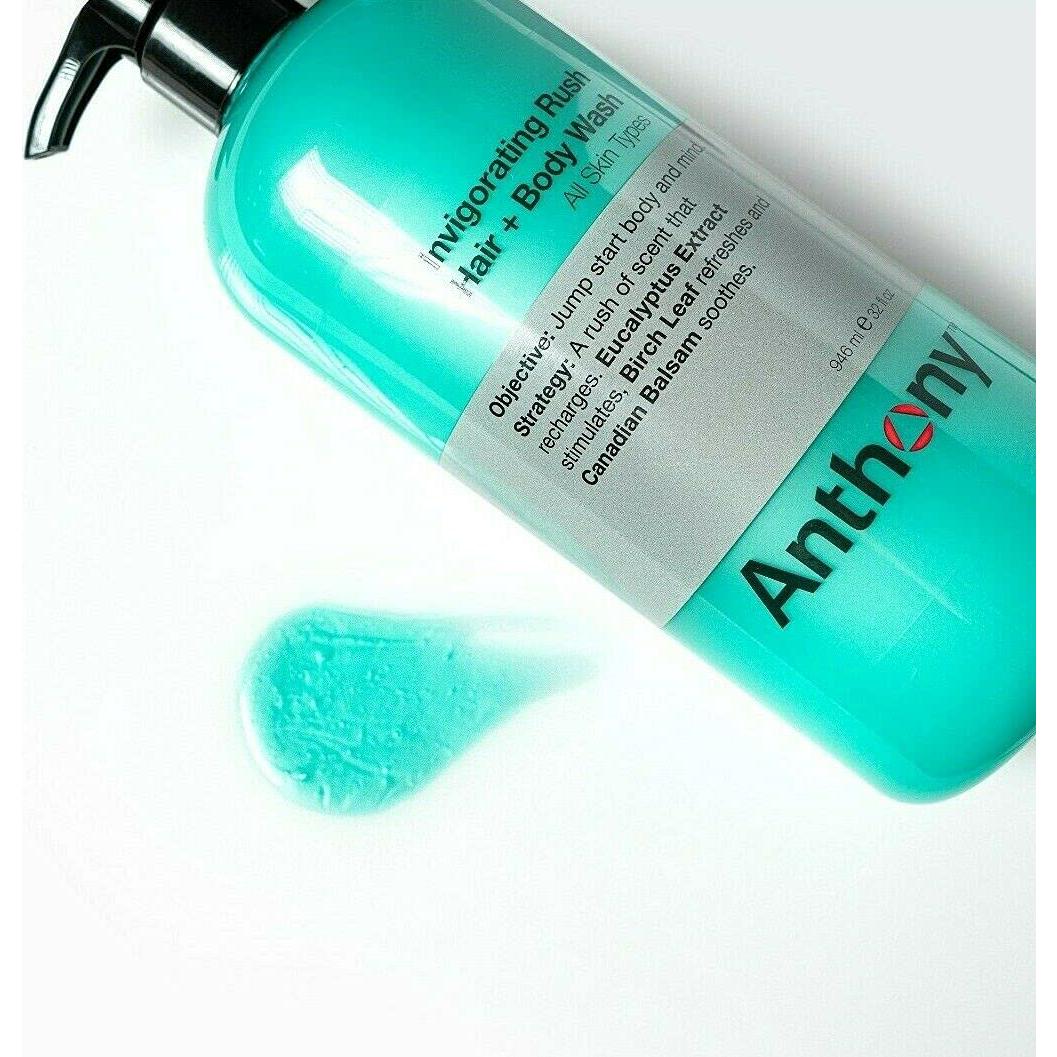 Gel de Ducha y Champú Anthony 946 ml Hidratante Eucalipto