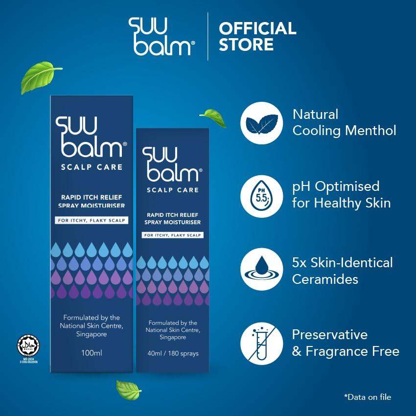 Suu Balm Spray Hidratante Anticaspa 40 ml - Alivio Picazón