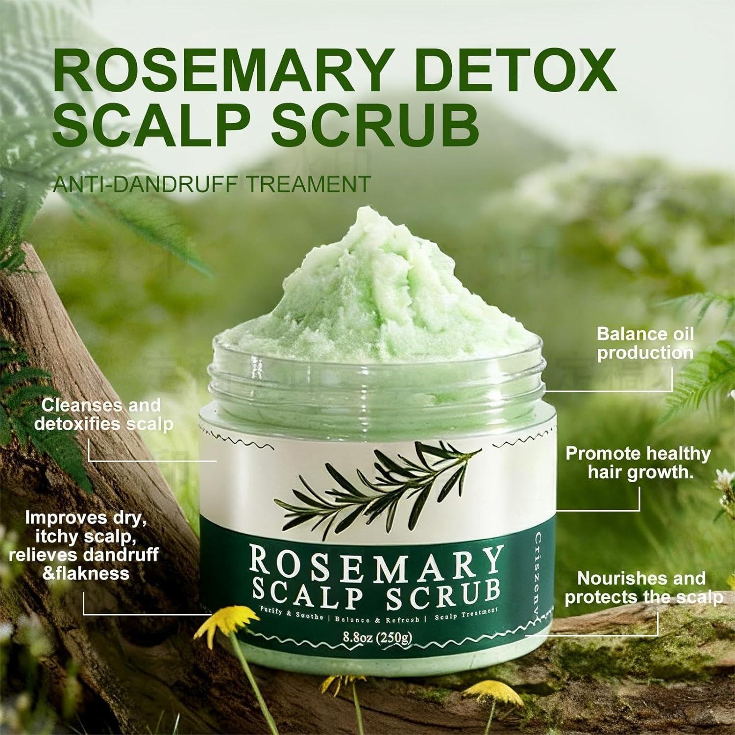 Exfoliante para Cuero Cabelludo Criszenv con Romero y Menta 248g