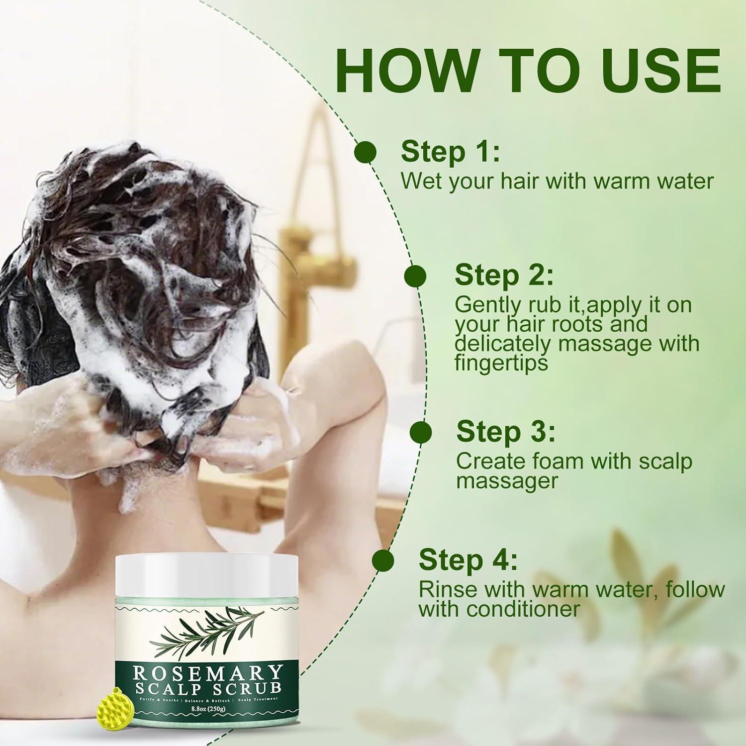 Exfoliante para Cuero Cabelludo Criszenv con Romero y Menta 248g