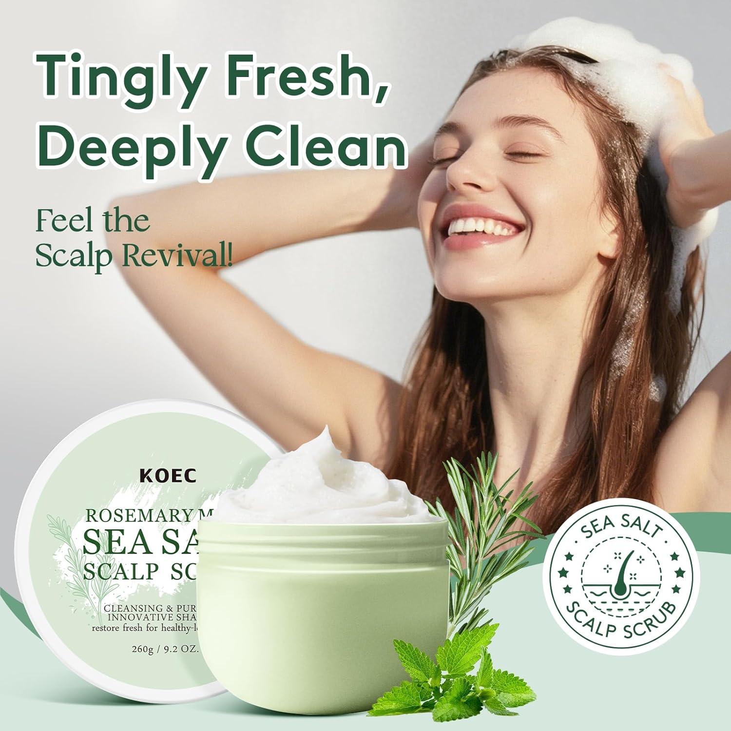 Exfoliante para Cuero Cabelludo Femeni 260g - Biotina, Romero y Menta