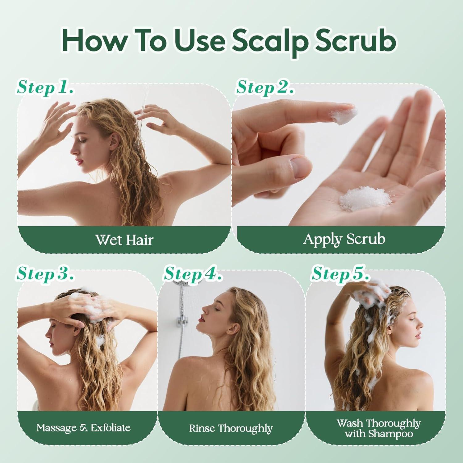 Exfoliante para Cuero Cabelludo Femeni 260g - Biotina, Romero y Menta