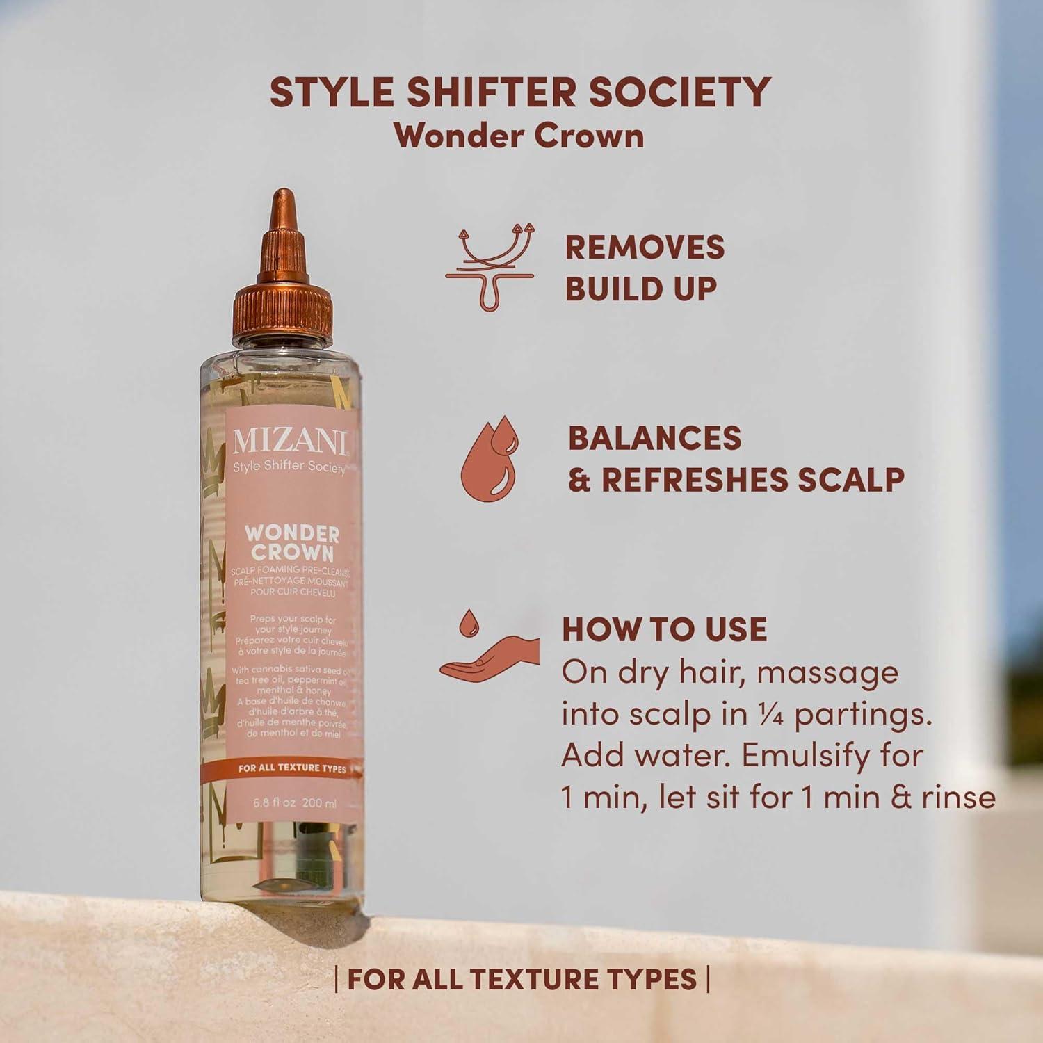 Limpiador de cuero cabelludo Mizani Wonder Crown 272g - Estimula crecimiento