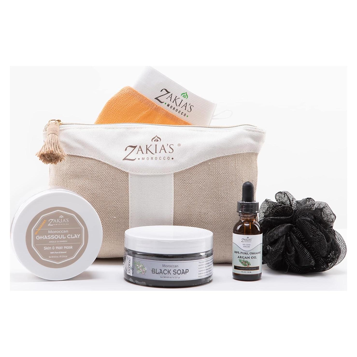 Kit de Cuidado de Piel Spa Hammam Marroquí Zakia's 6 Piezas