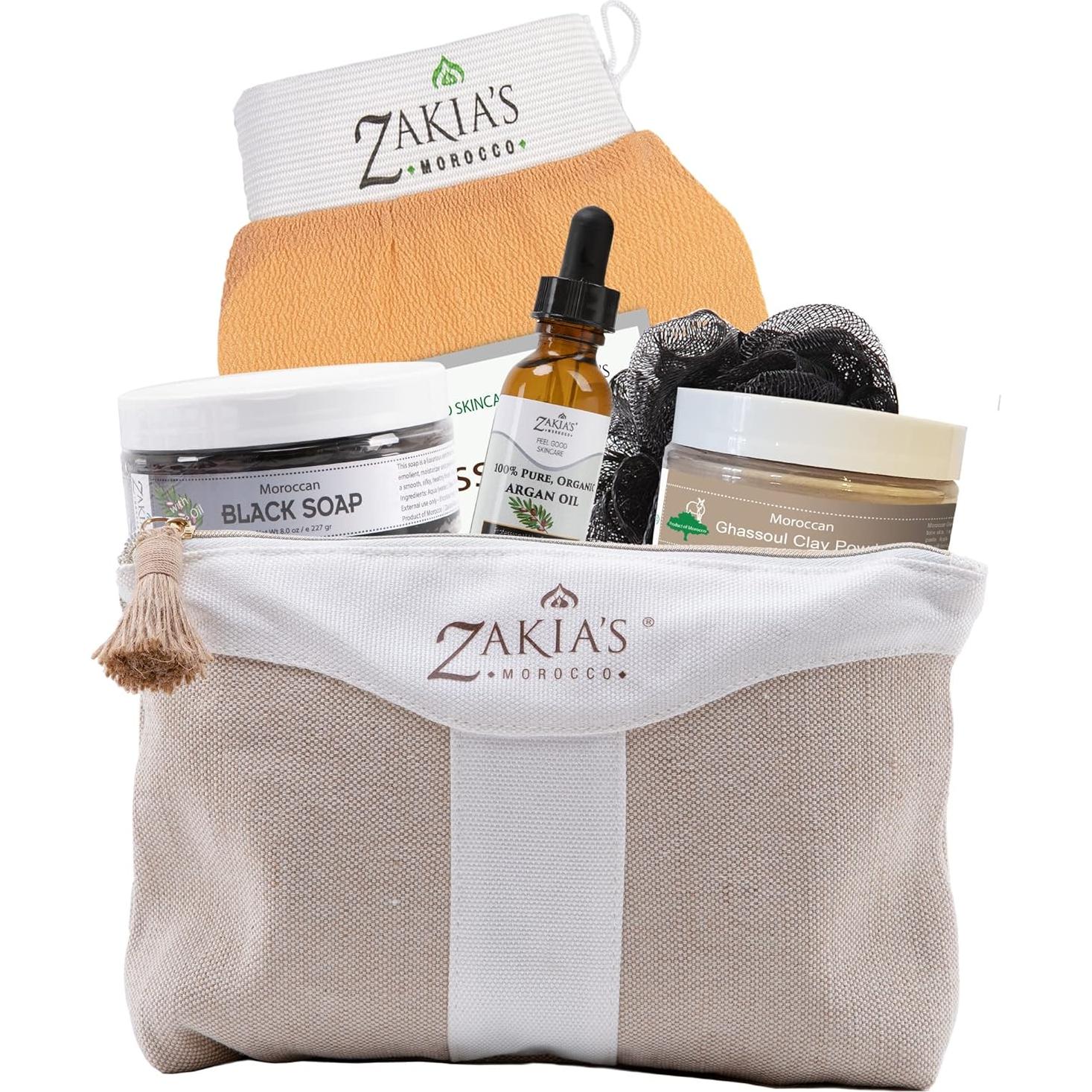 Kit de Cuidado de Piel Spa Hammam Marroquí Zakia's 6 Piezas