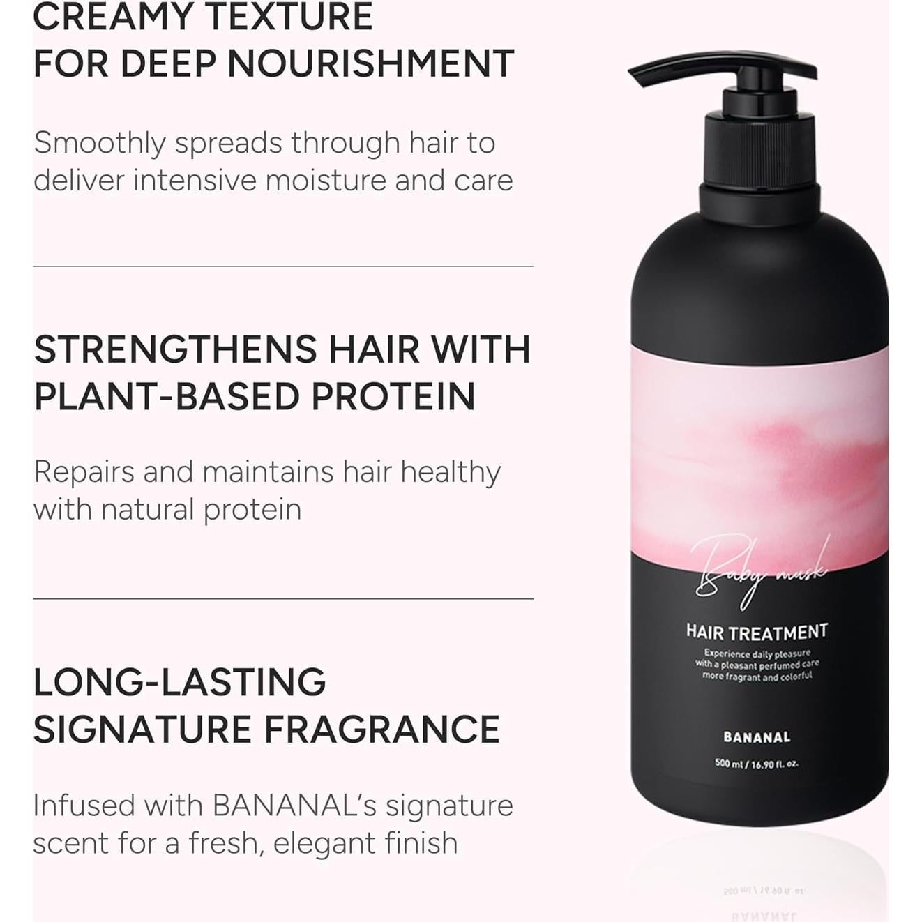 Acondicionador Capilar Coreano Almizcle Bebé 500ml - Proteínas y Humectantes