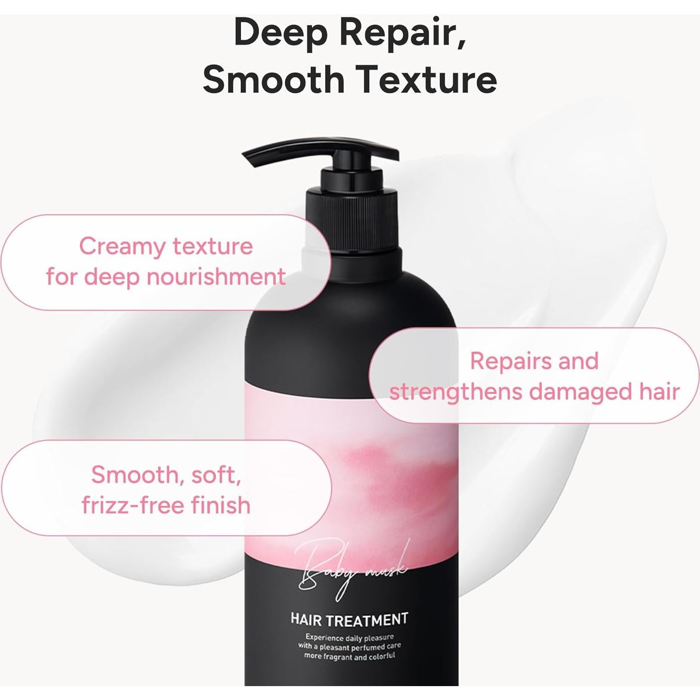 Acondicionador Capilar Coreano Almizcle Bebé 500ml - Proteínas y Humectantes