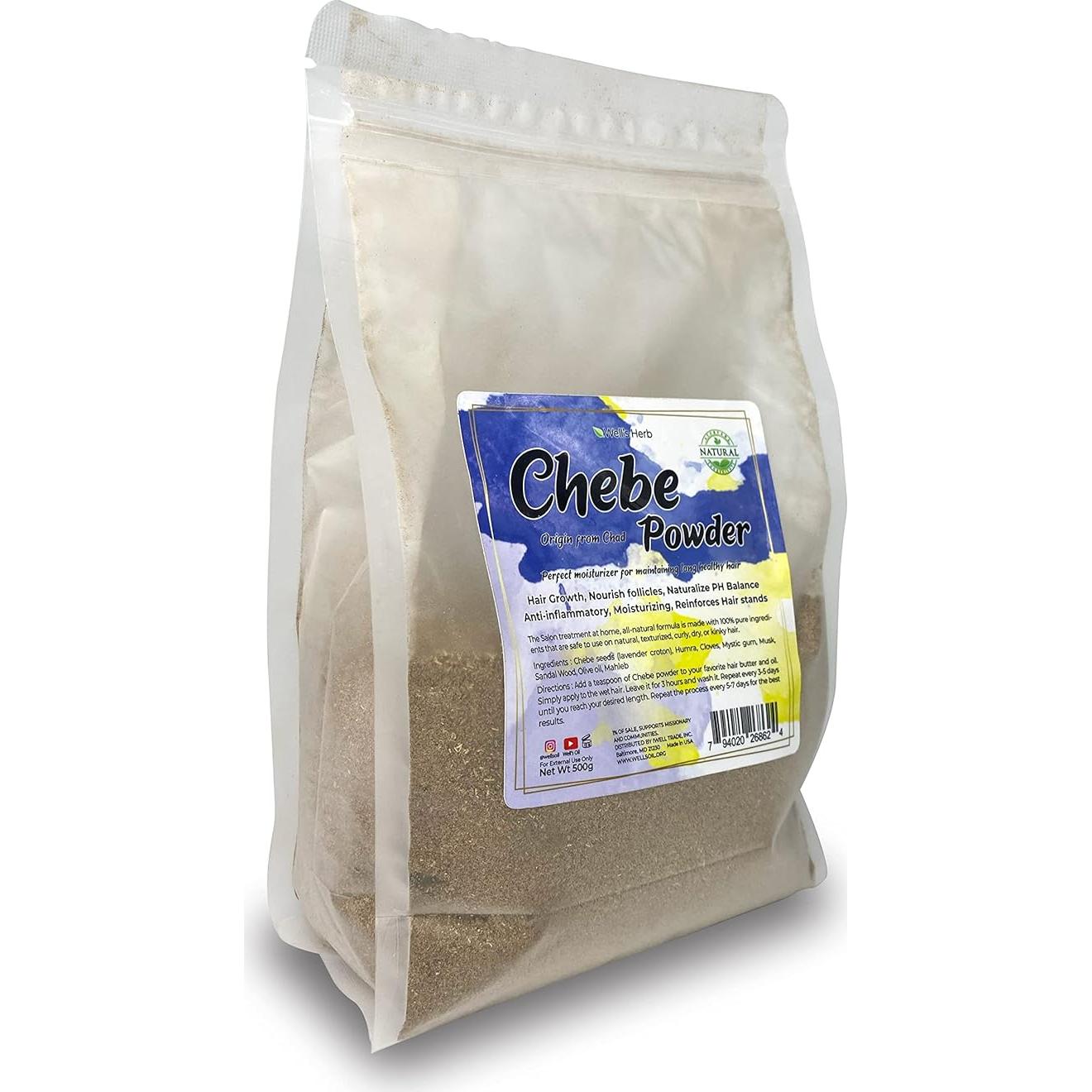 Polvo Natural para Cuidado del Cabello Well's Oil 500 g