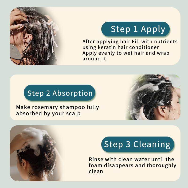 Champú BEKSF de Romero 500ml - Control de Aceite y Frizz