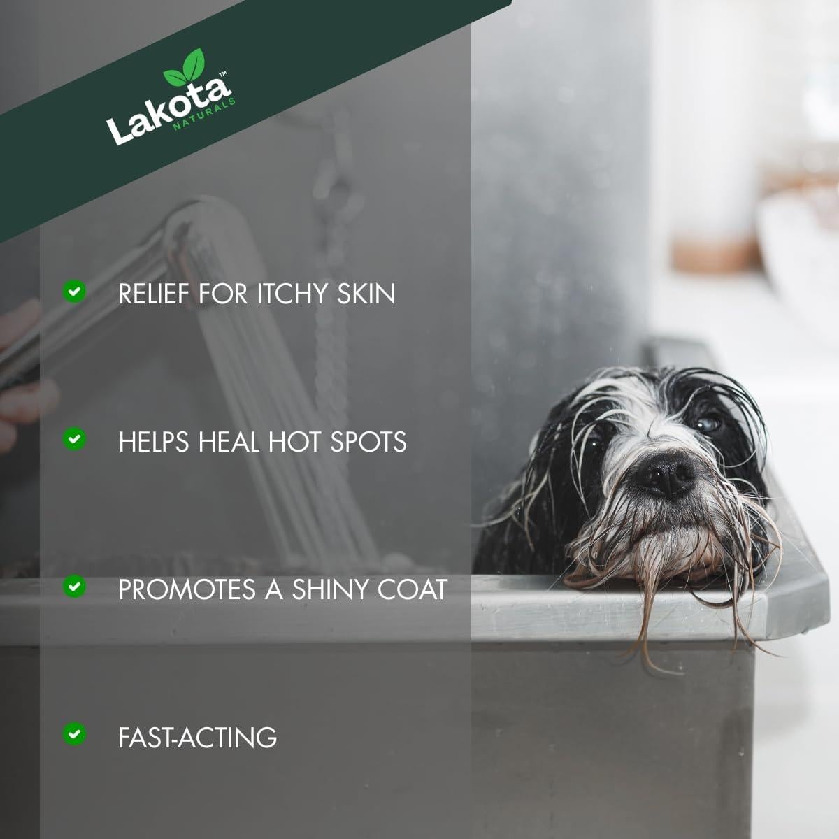 Champú para Perros Lakota Naturals 539.8g - Alivio Piel Picante