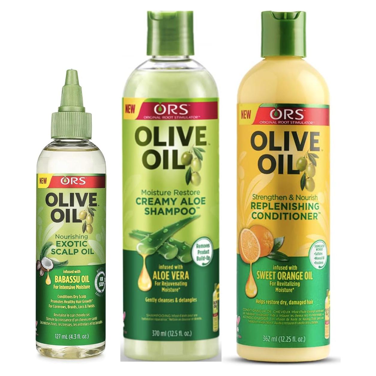 Aceite Exótico ORS 121.9g y Champú Acondicionador Aloe