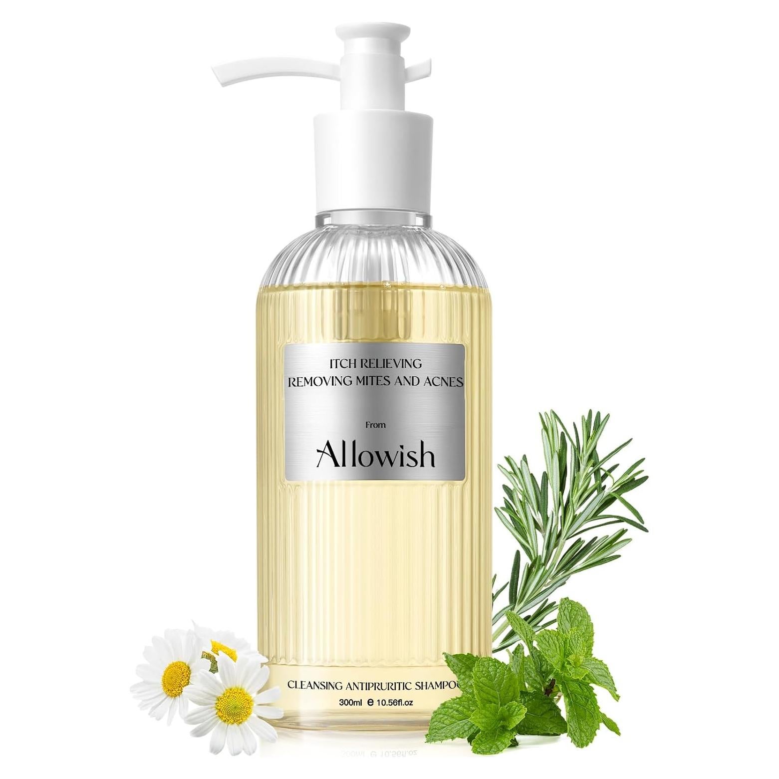 Champú Anticaspa Allowish con Romero y Menta 480ml