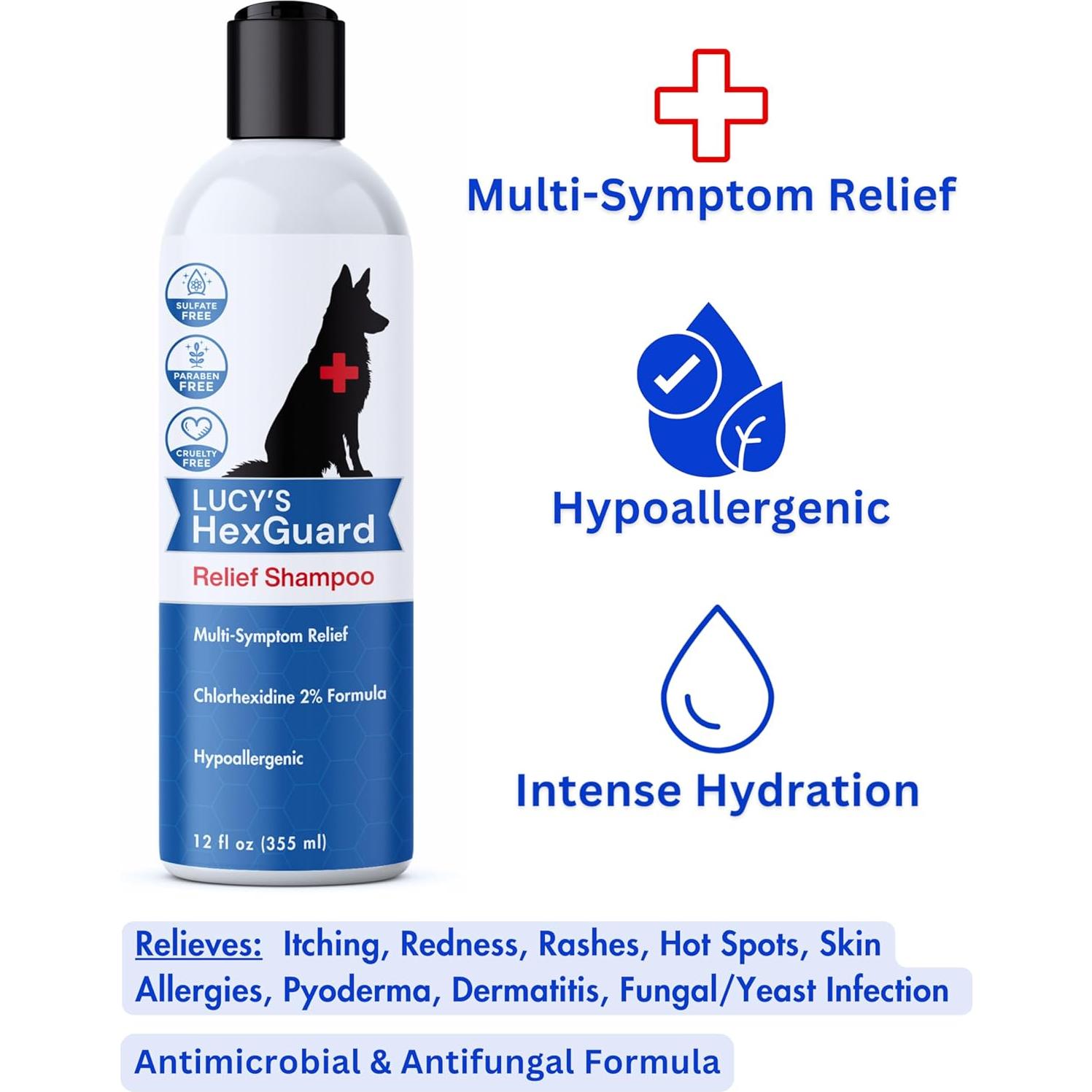 Champú Alivio Irritaciones Piel Lucy 340g - Hipoalergénico