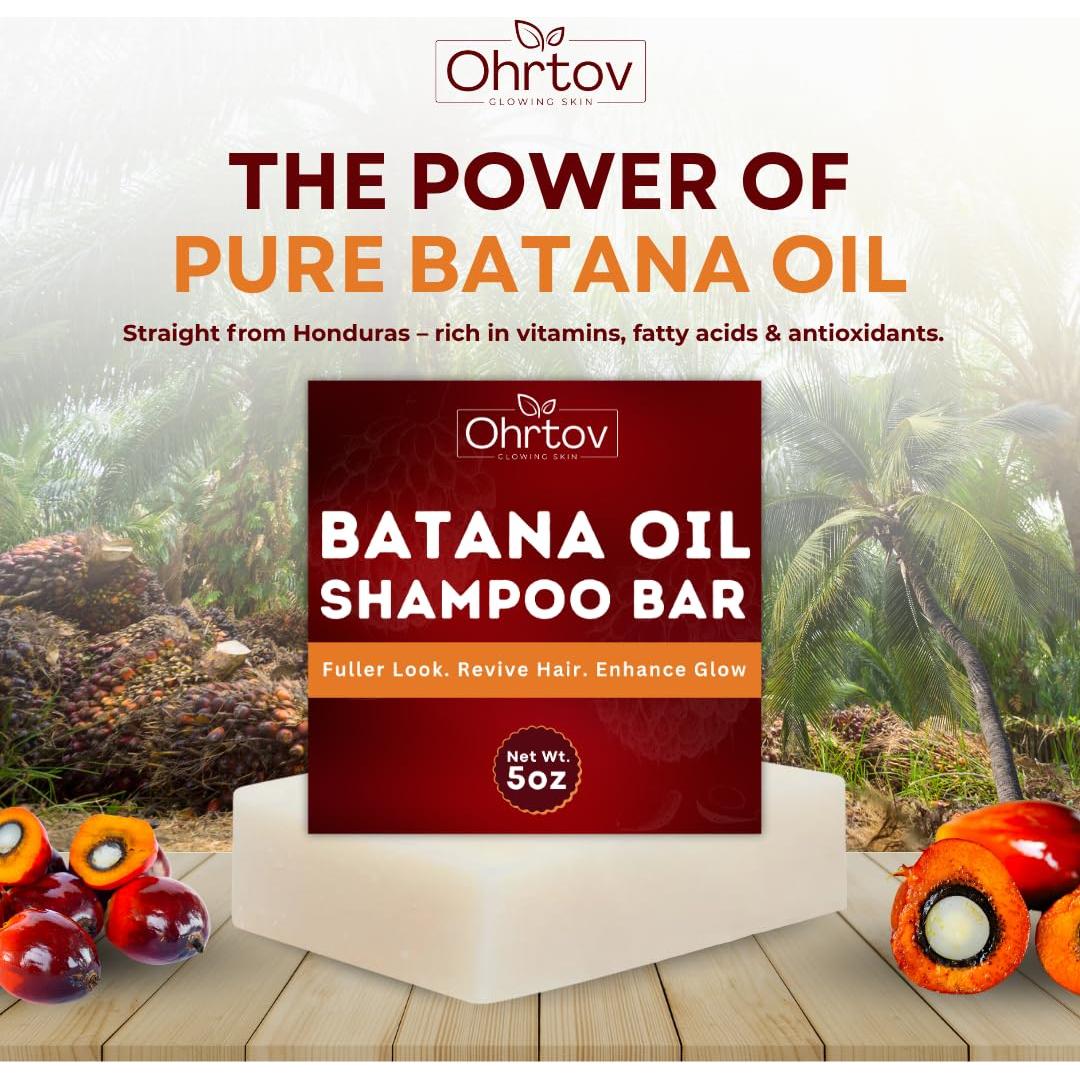 Jabón de Champú Natural Ohrtov - Aceite de Batana 141.75 g