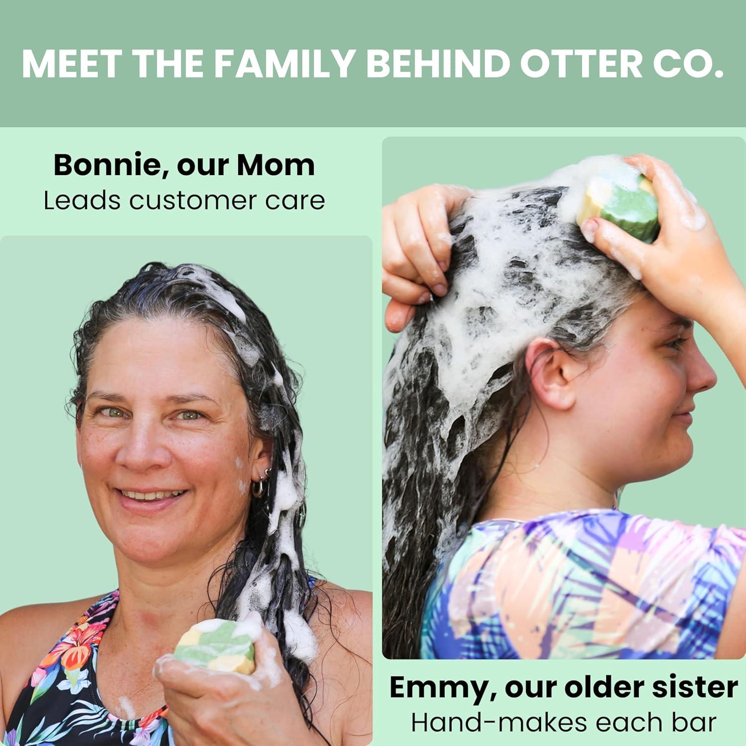 Barra de champú volumizante Otter Co. - Romero y árbol de té - Vegano