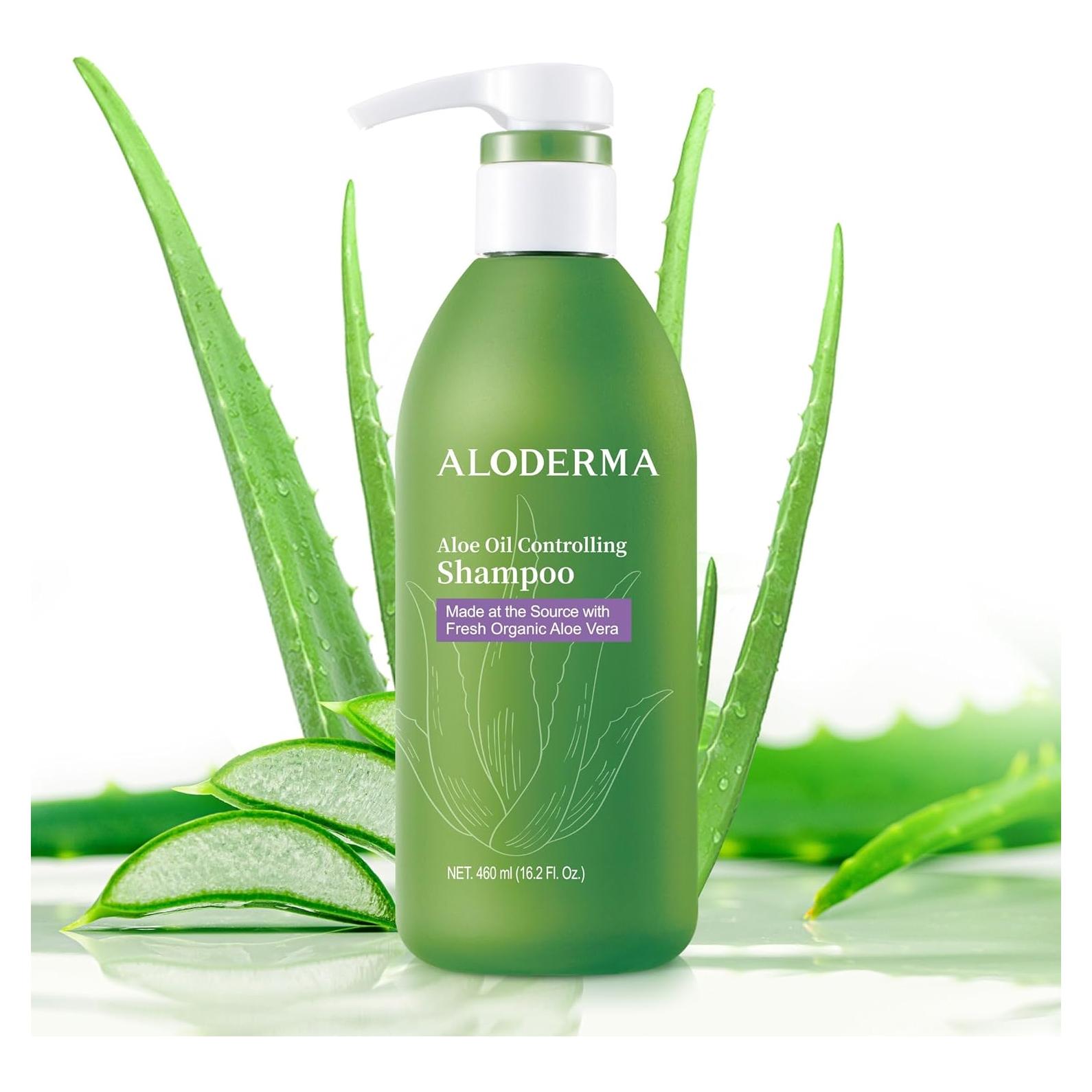 Champú Controlador de Aceite Aloderma 473ml - Aloe Vera Orgánico