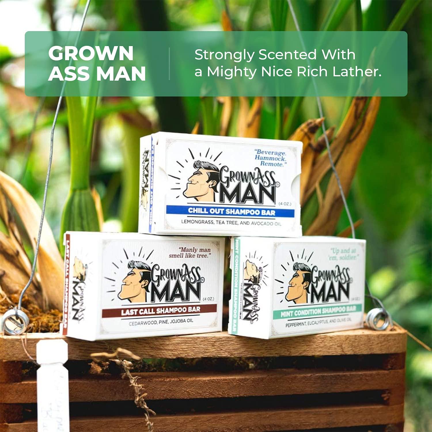 Champú Sólido Grown Ass Man Co. 3 en 1 113g - Ecológico