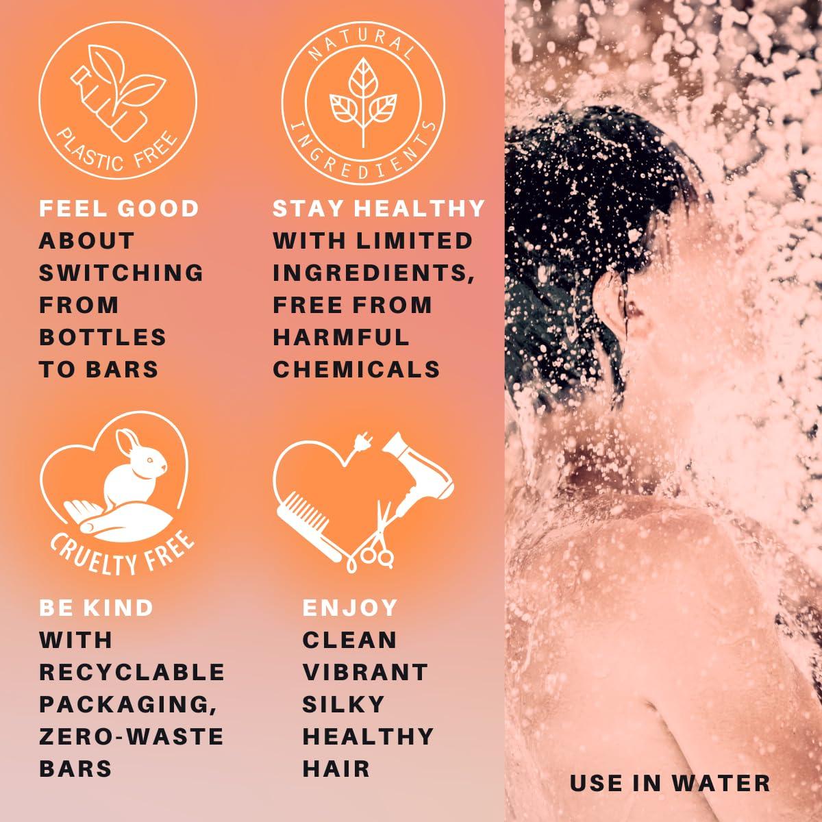 Champú y Barra de Afeitar SPIRALEAF Cáscara de Naranja 63.5g